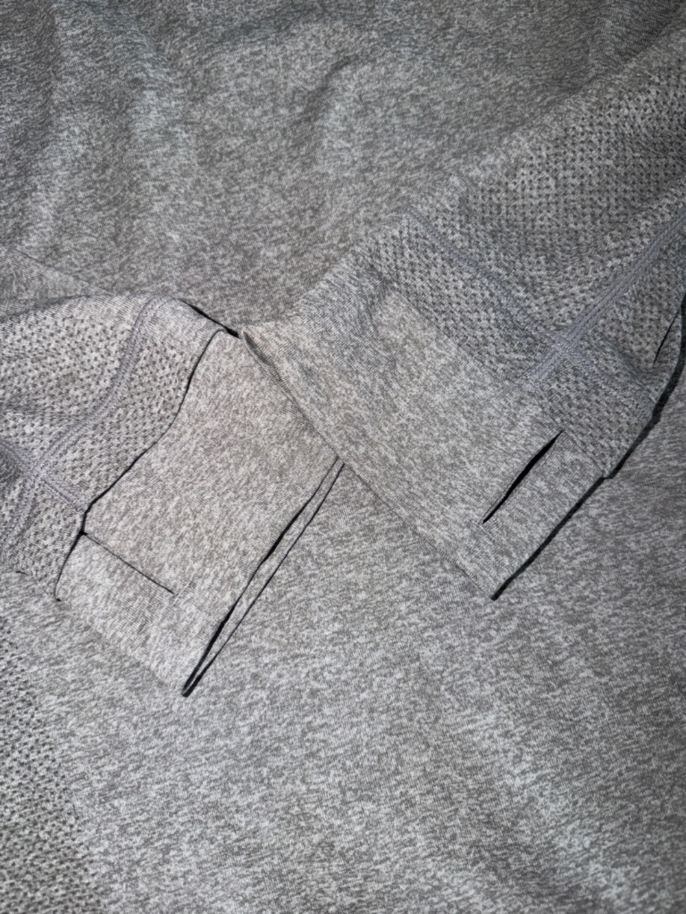 Fabletics Men's Lightweight Heather Gray Quarter-Zip Shirt Jacket - Picture 2 of 6